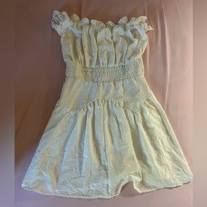 Cute spring dress in color white